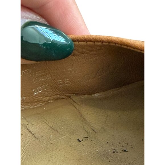 TORY BURCH Tan Leather Reva Ballet Flats size 10.5 - Picture 2 of 9